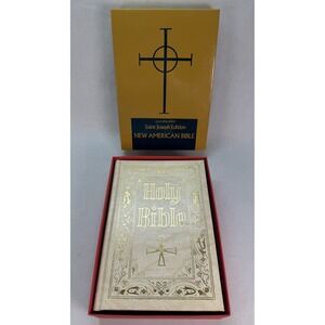 Holy Bible Saint Joseph Fine Art Edition New American Gold HC Catholic 611/97